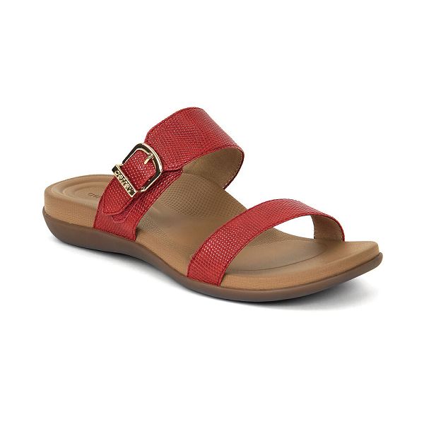 Aetrex Women's Mimi Water-Friendly Sandals Red Sandals UK 0312-316